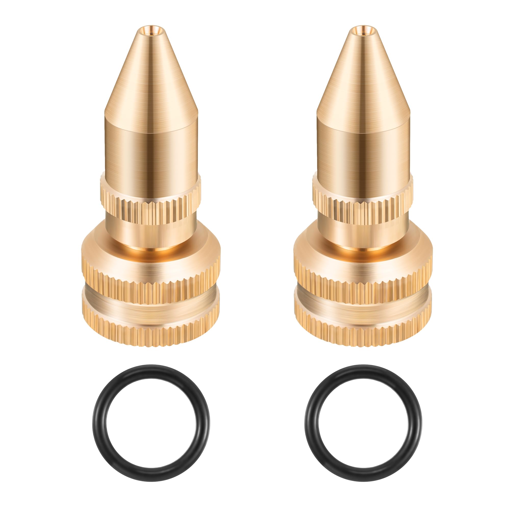 Feekoon brass adjustable nozzle installed on Roundup sprayer for precise spray reach.