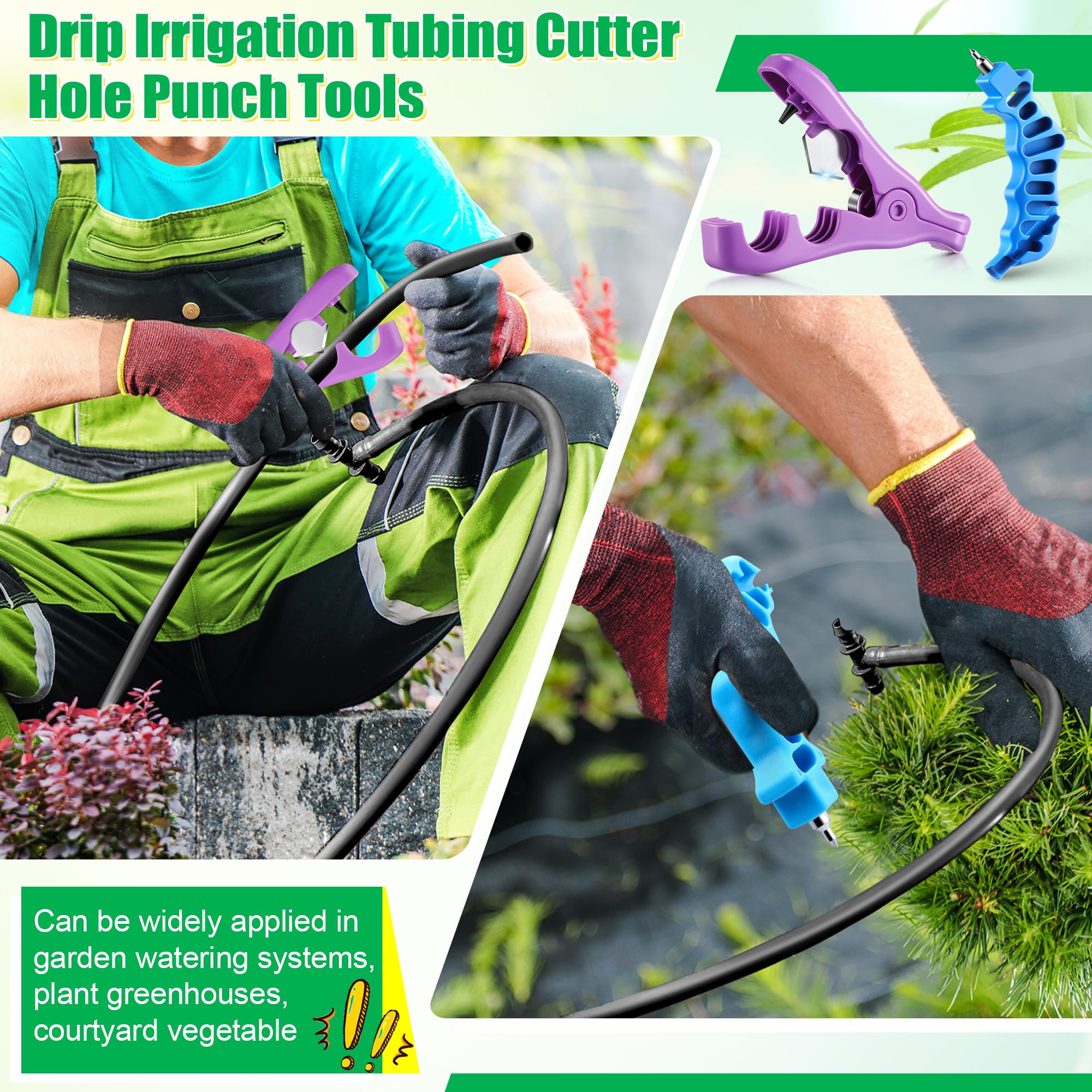 Feekoon blue punch/connection tool inserting tubing connectors.