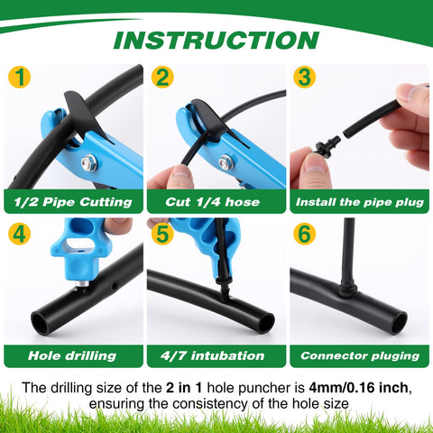 Feekoon drip irrigation accessories simplify garden setup