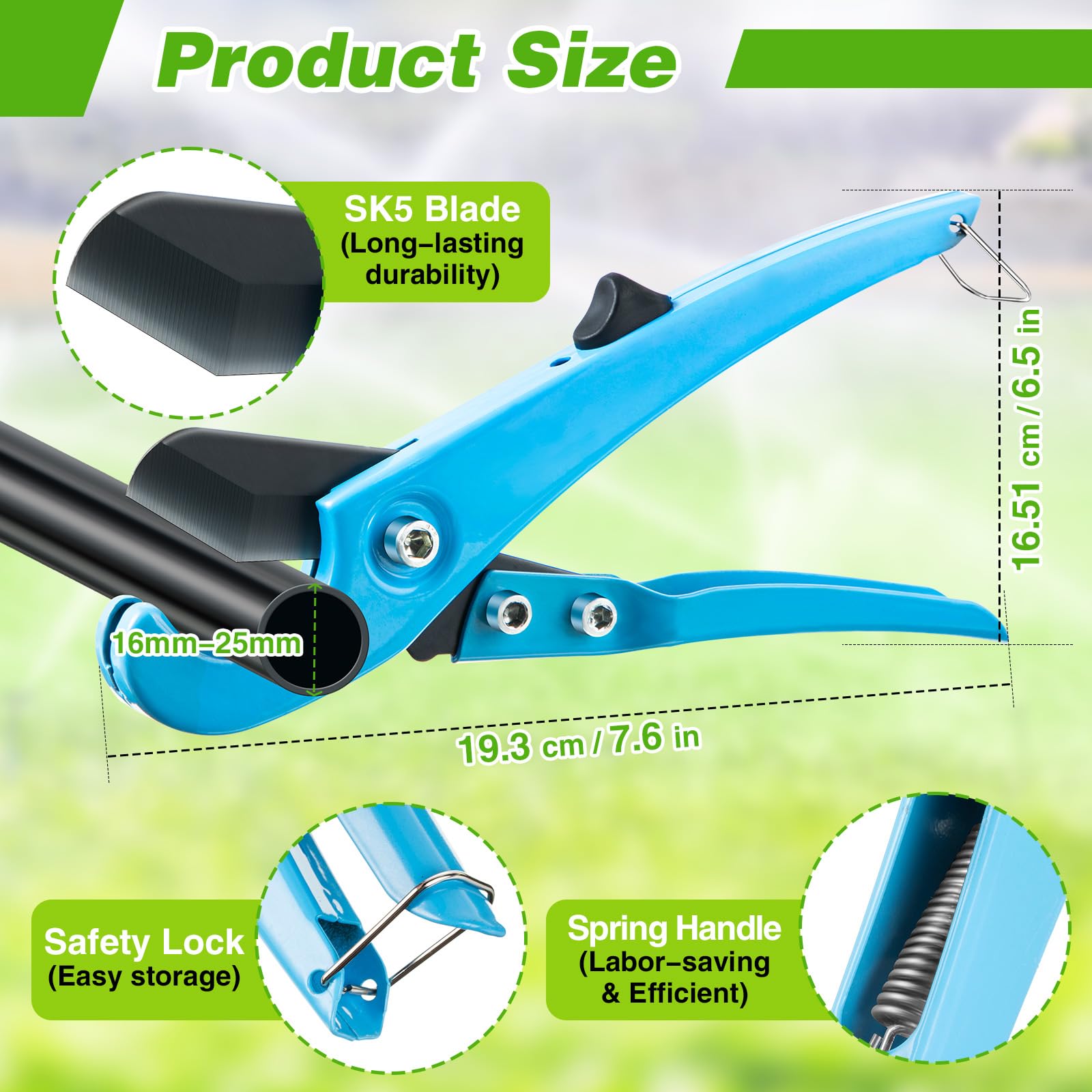 Feekoon irrigation tubing cutter for smooth cuts