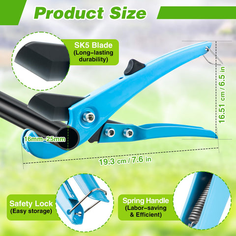 Feekoon irrigation tubing cutter for smooth cuts