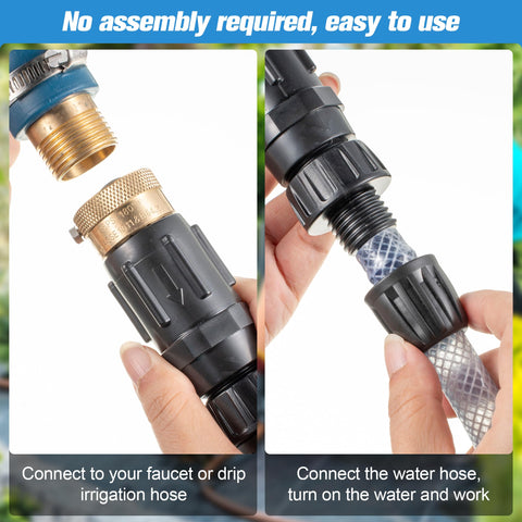 Feekoon easy-install design helps set up irrigation without tools