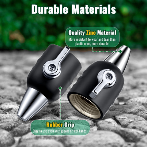 Feekoon jet nozzle standard 3/4 inch thread connects easily to most hoses.