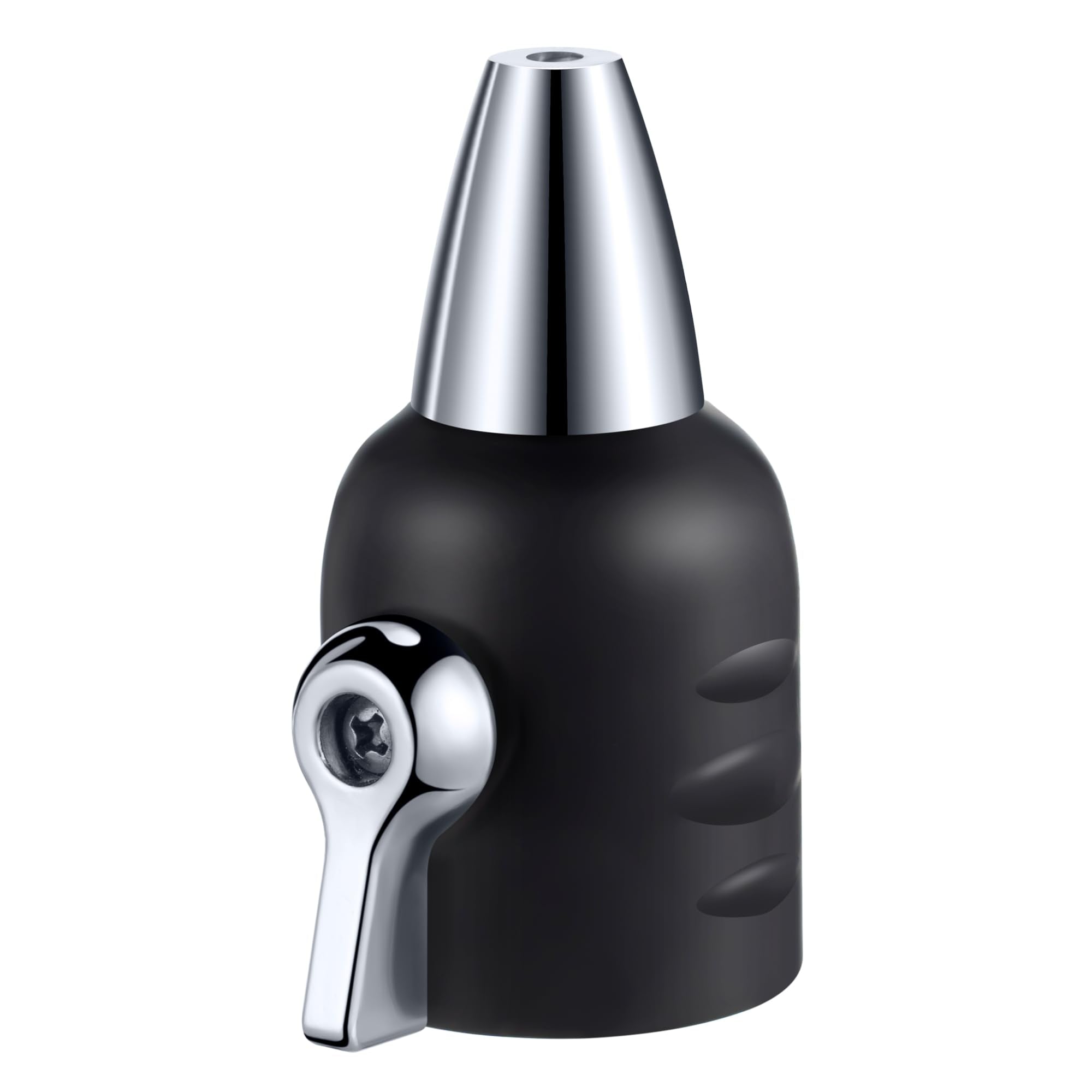 Feekoon jet nozzle with shut off delivers precise jet spray for garden cleaning.