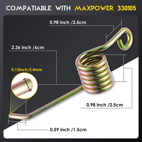 Feekoon springs compatible with Maxpower 330105 for lawn care maintenance