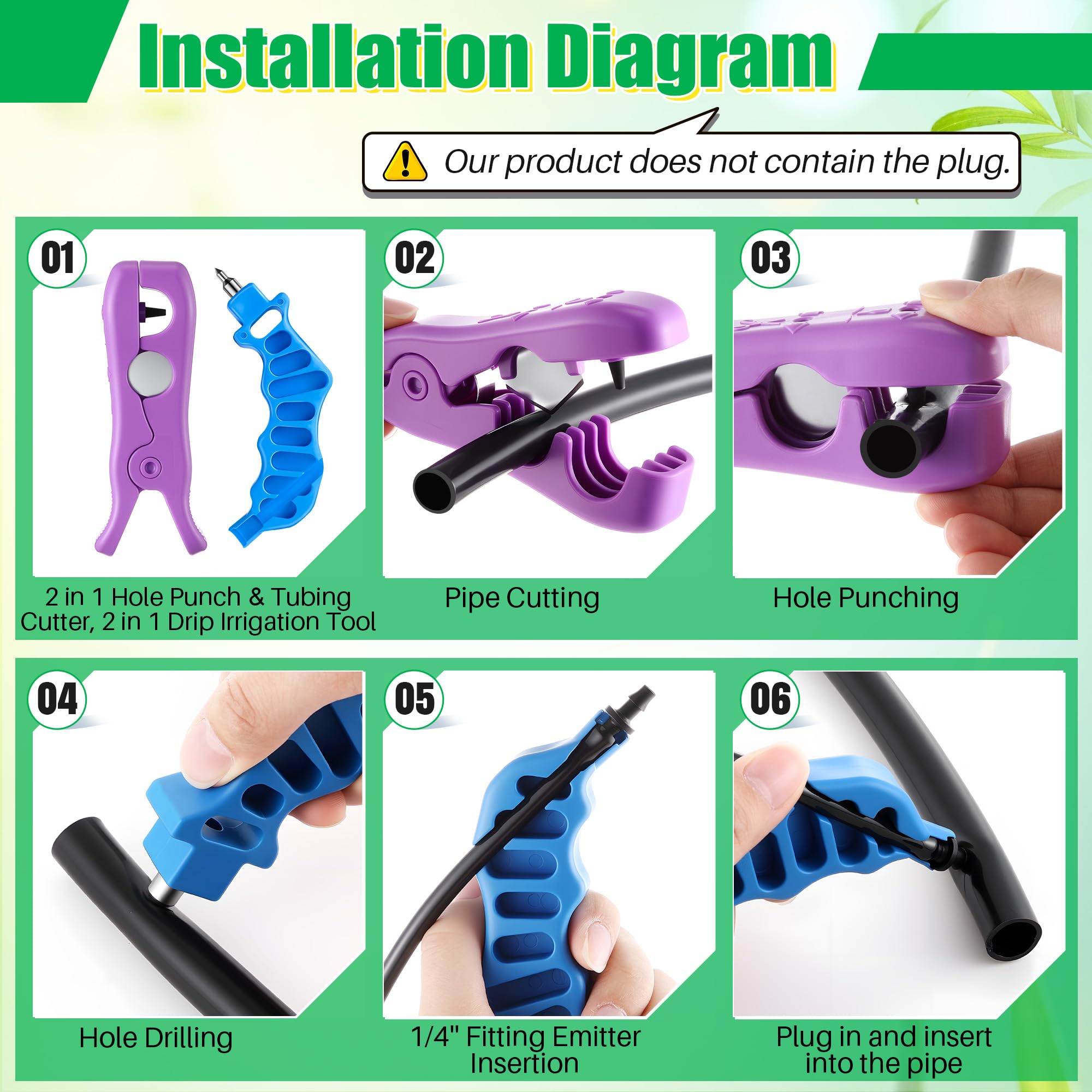Feekoon punched hole aligns with drip emitter for even flow.