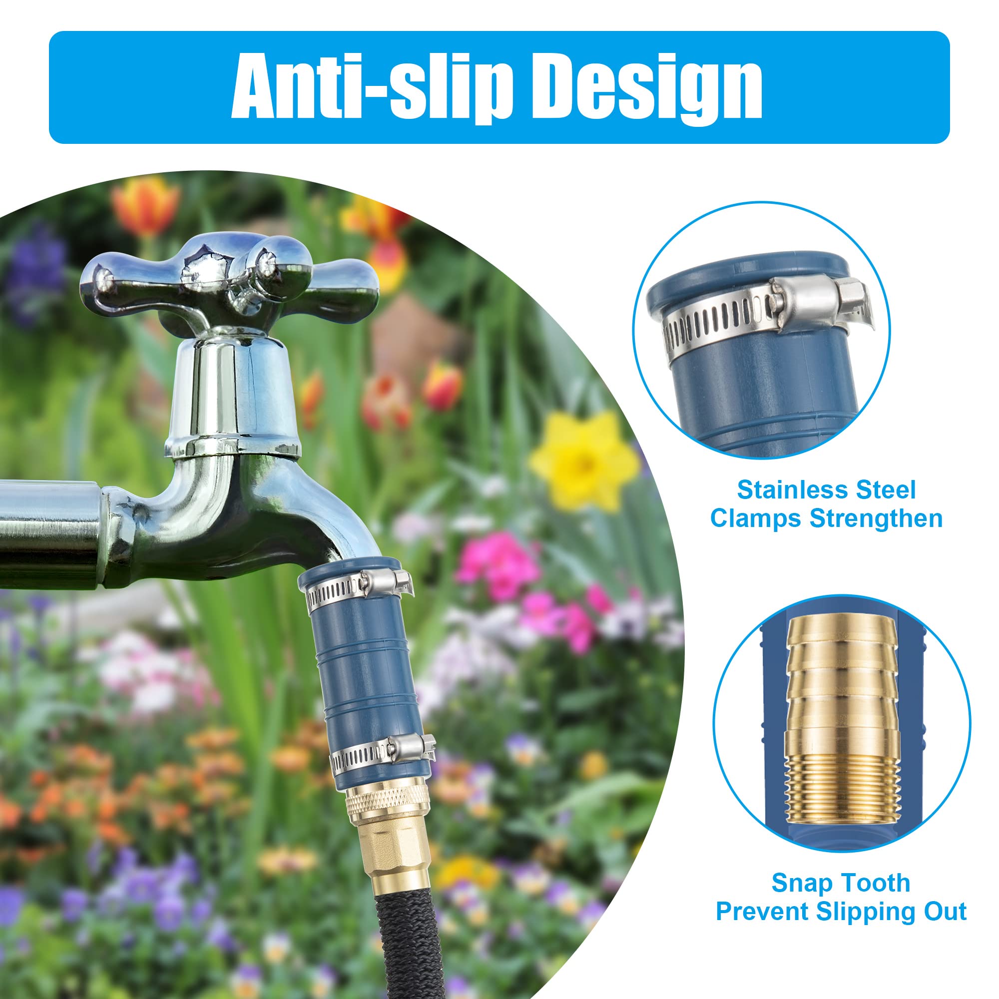 Feekoon stainless steel clips reinforce the connection for added reliability.