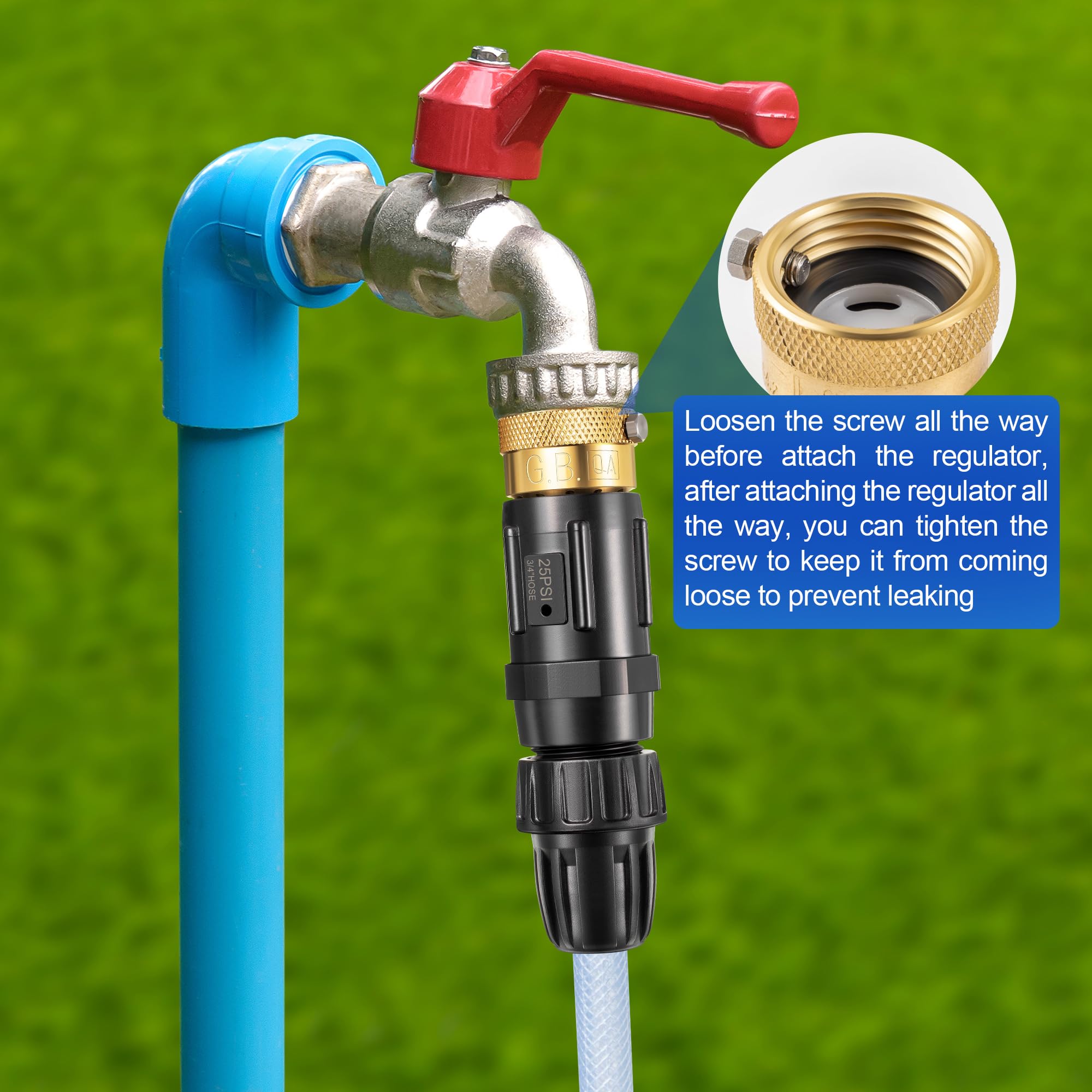 Feekoon 1/2 inch tubing adapter connects hoses quickly for setup
