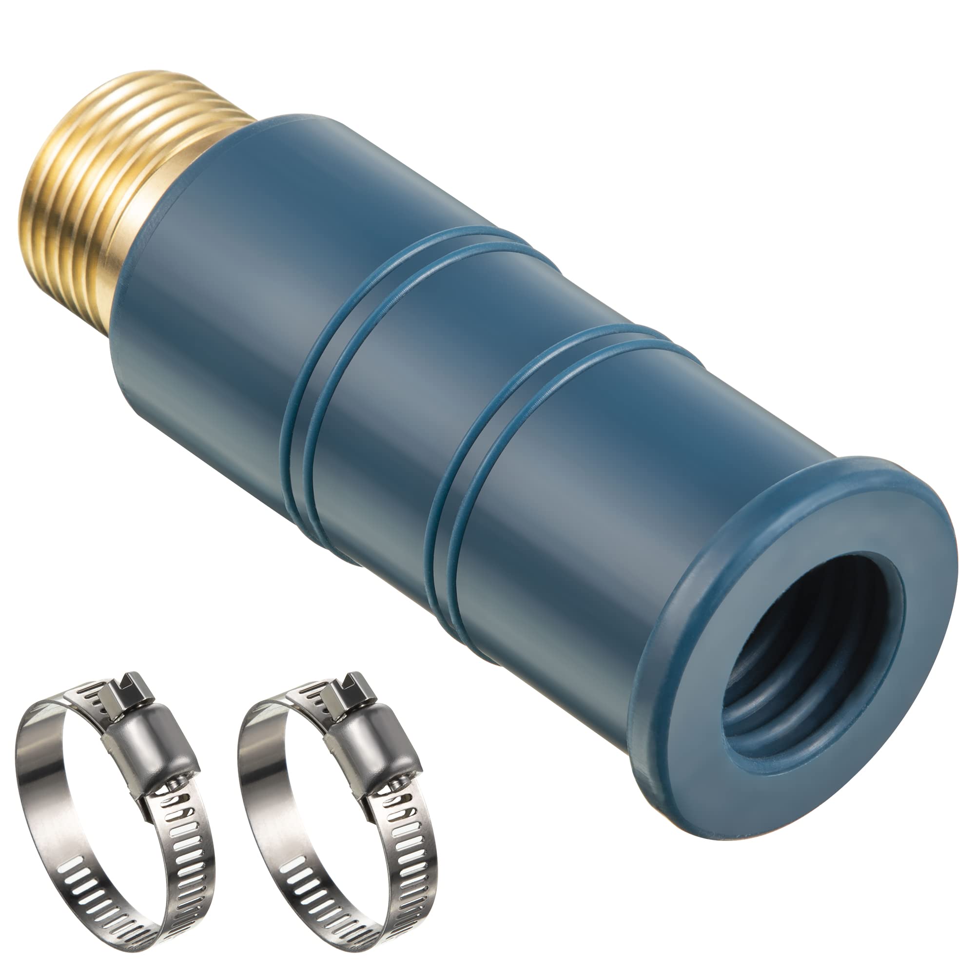 Feekoon universal faucet hose adapter with brass end, ideal for wide connectivity and garden watering.
