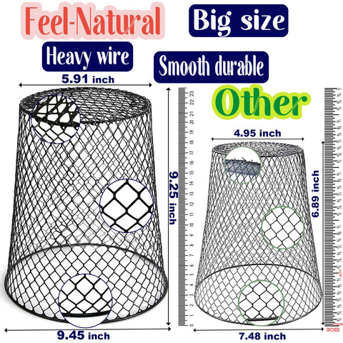 Feel Natural dense mesh protection guarding a garden bed