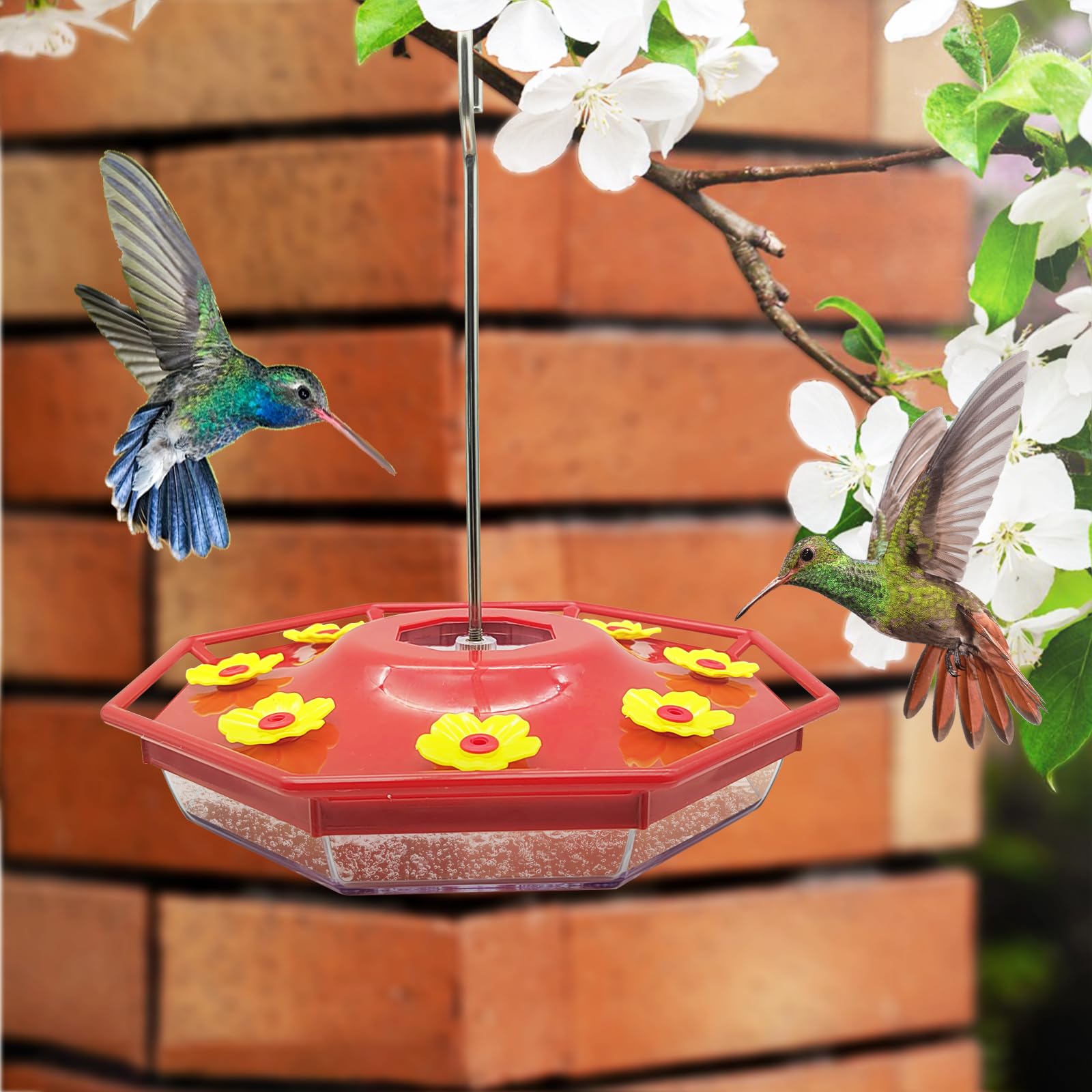 Feelorna durable red feeder flowers provide lasting color and use.