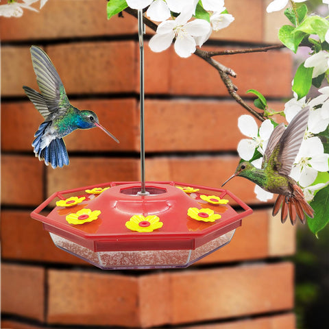 Feelorna durable red feeder flowers provide lasting color and use.