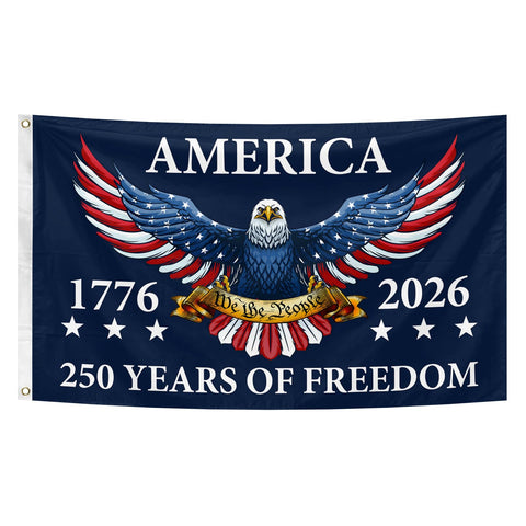 Feeniss USA flag 3x5 ft with brass washers ready for outdoor display