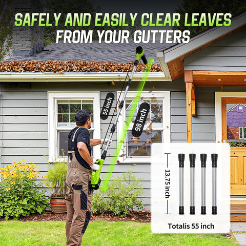Feihu leaf blower with brushless motor delivers strong power and longer runtime.