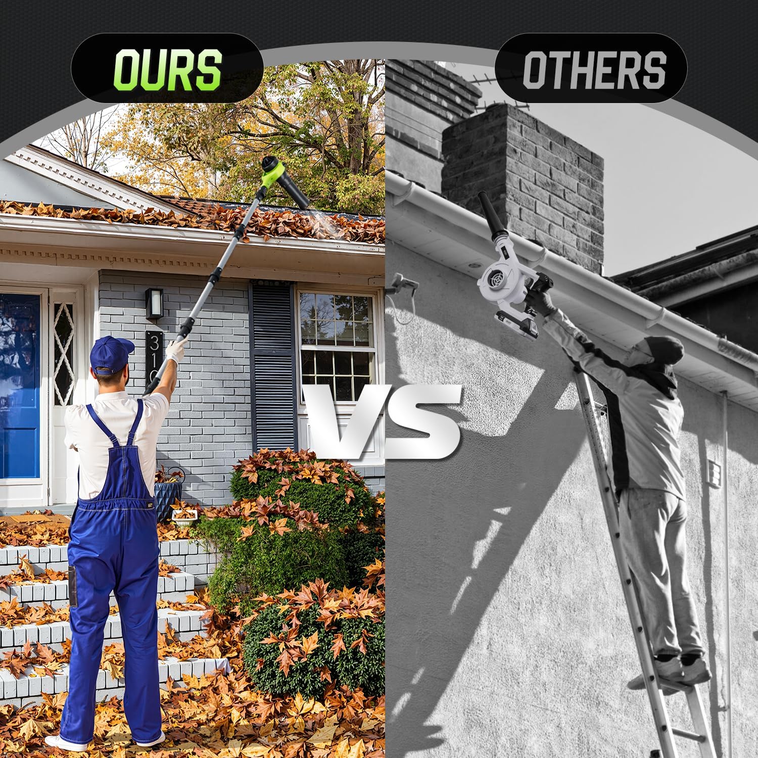 Feihu lightweight design at 3.8 lb reduces fatigue during yard work.