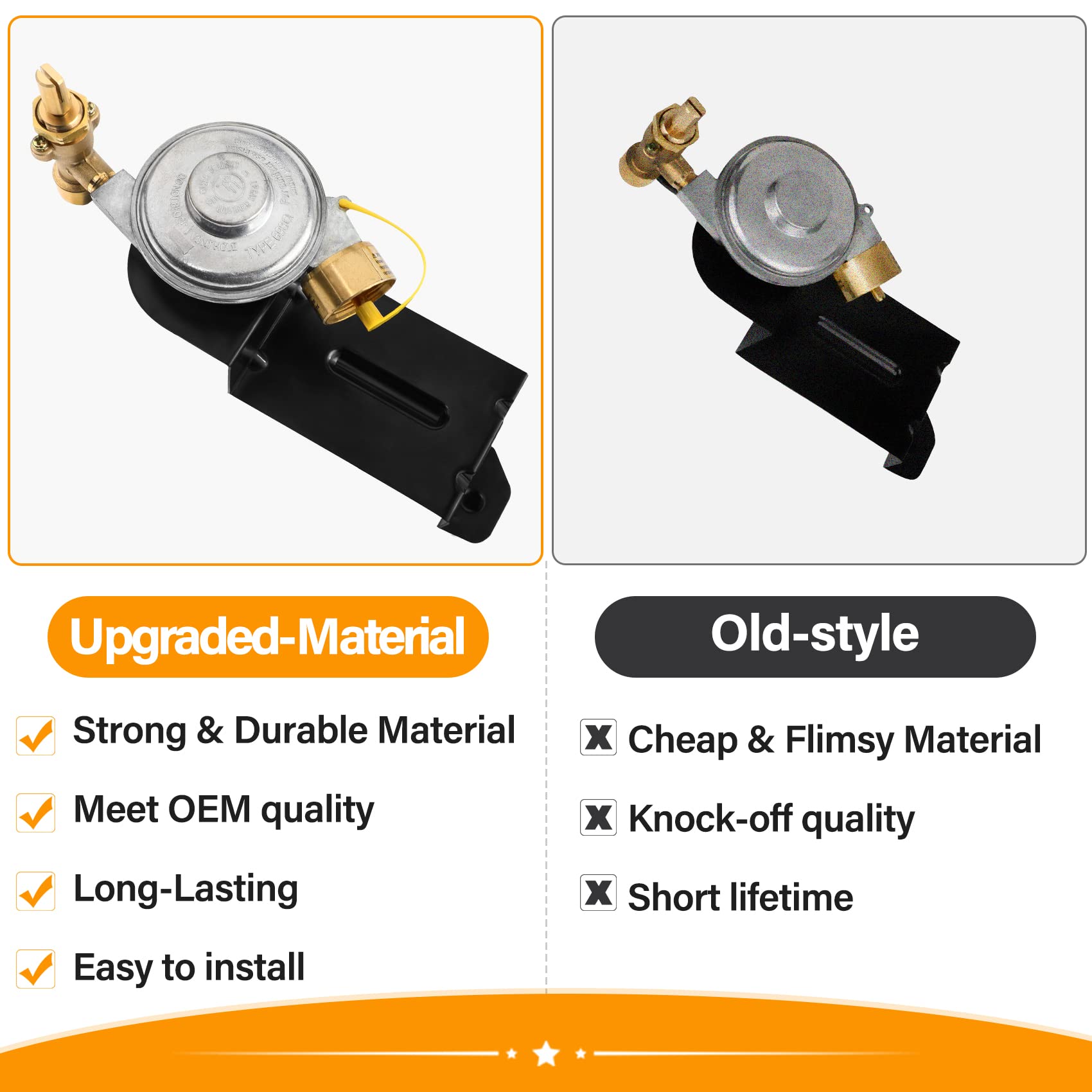 Feikeer 64866 compatibility with Weber portable models for easy upgrades.