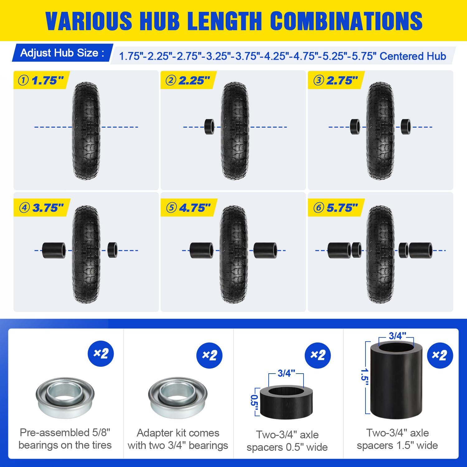 FEILOONG adjustable adapter kit enables precise hub length.
