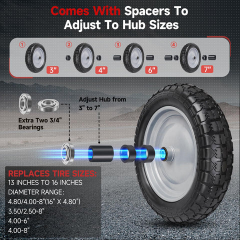 FEILOONG nylon spacers included for flexible hub length installation.