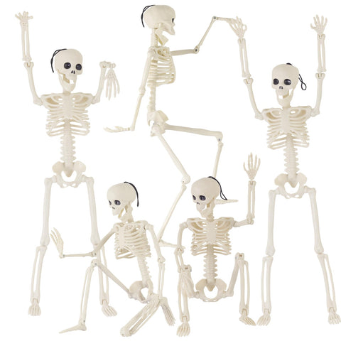 Feir 16-inch Skeletons with poseable joints for customizable Halloween displays.