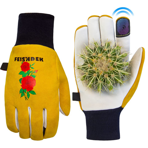 FEISHDEK Cactus Gloves thorn-proof palm for safer cactus handling
