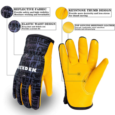 FEISHDEK keystone-thumb design boosts dexterity and comfort