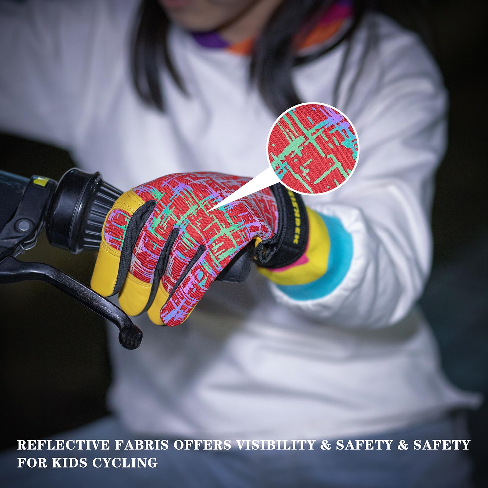 FEISHDEK Kids Leather Work Gloves packaging and small size ideal for gifting