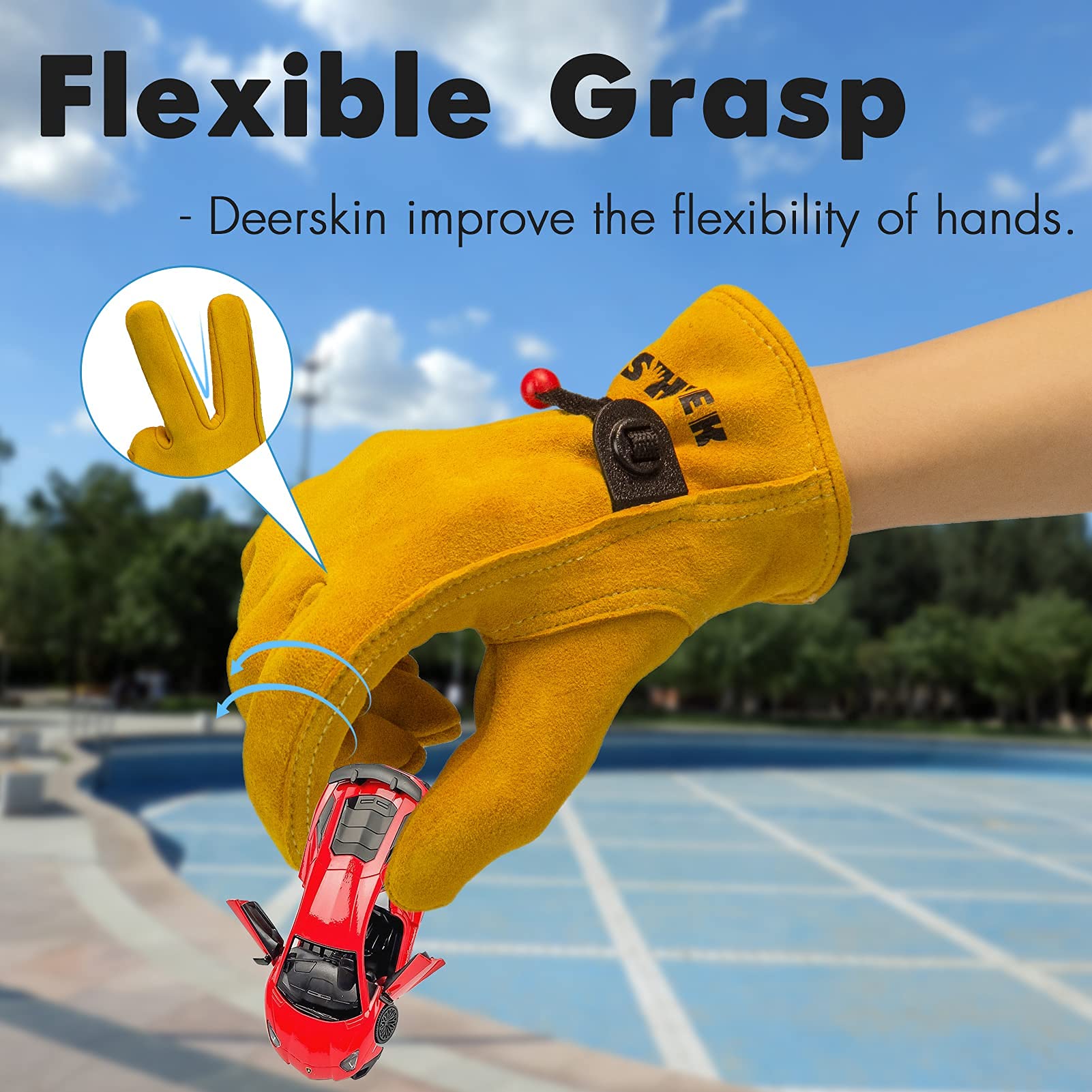 FEISHDEK gloves Keystone-thumb design enhances flexible grip for tiny seedlings.