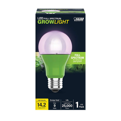 Feit Electric grow light emits blue 448 nm and red 630 nm spectrum for plant vitality.