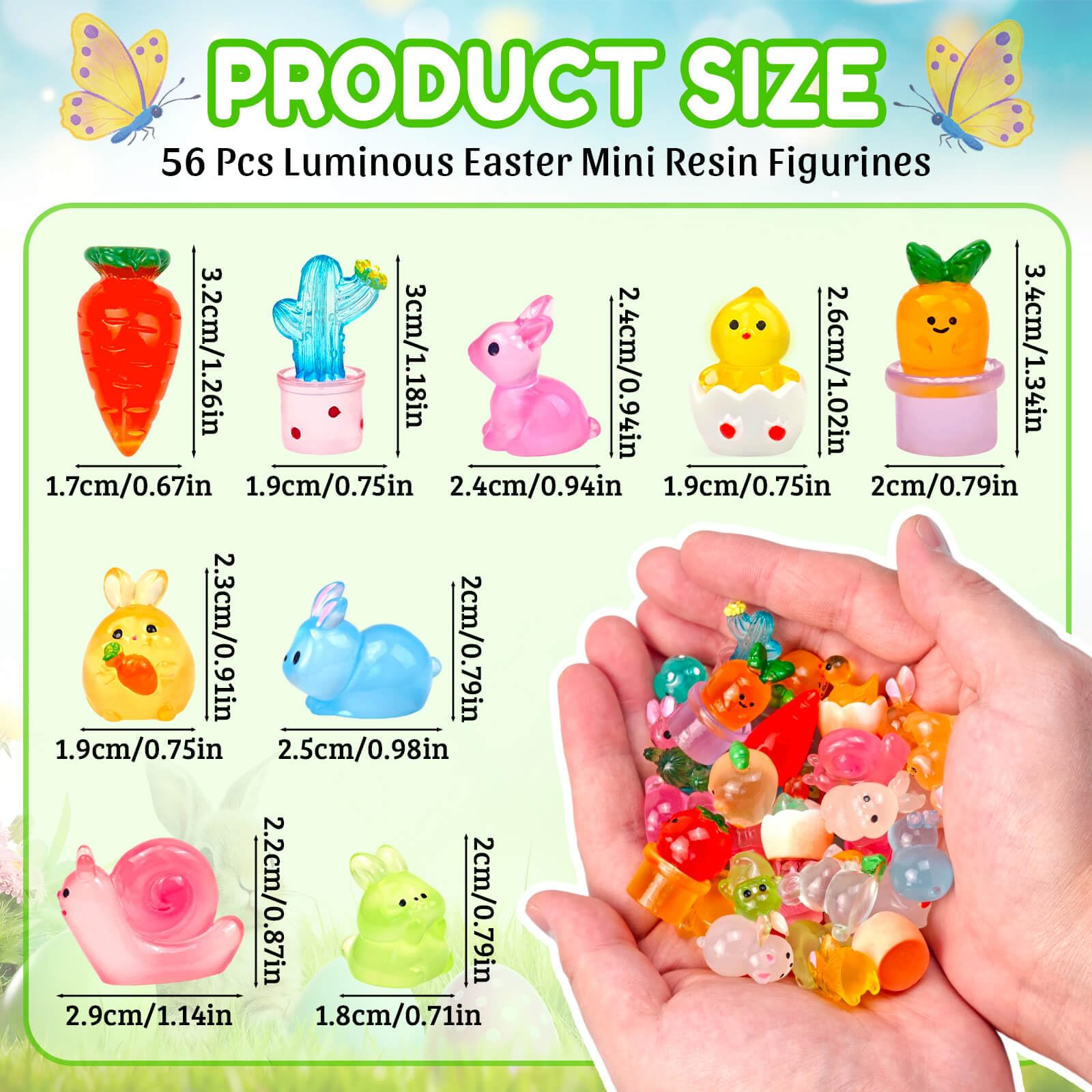 Feivando chick figurine luminous in the dark, adds playful ambiance to Easter displays
