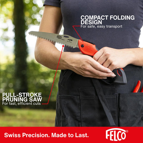 FELCO 602 fast-cutting geometry enables efficient work on branches