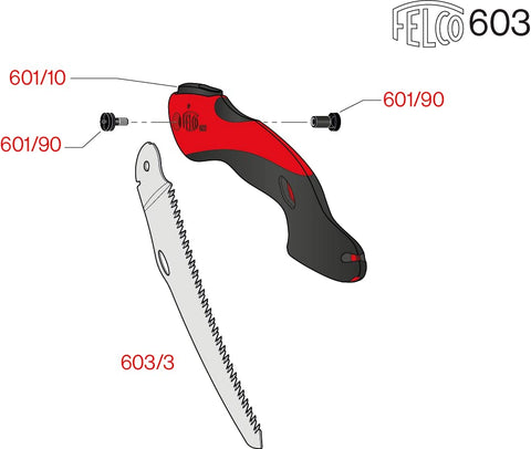 FELCO 603 folding saw pull-stroke cut offers efficient woodwork.
