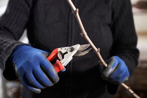 Felco F15 carbon steel blades deliver long edge retention for sharp cuts.