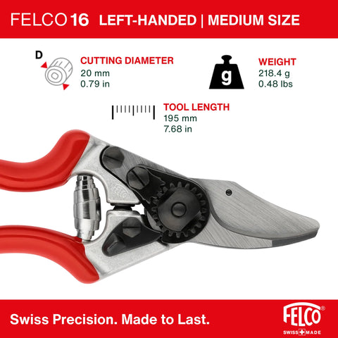 FELCO F16 anvil blade close-up for tougher pruning tasks
