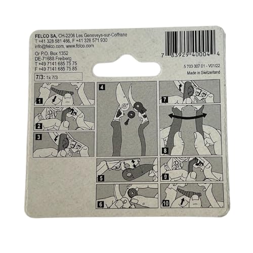 Easy-install replacement blade for Felco F7/F8 pruners