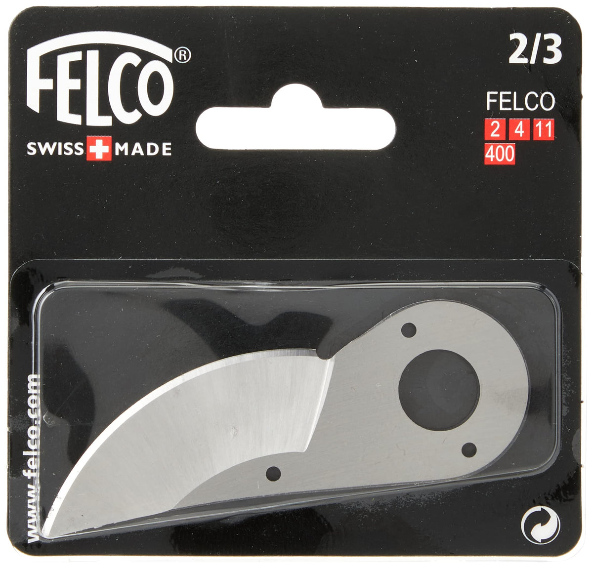 Felco replacement blade for F2/F4/F11, close-up, ready for precise pruning