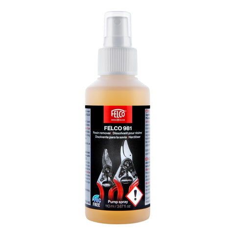 FELCO981 plant resin remover spray bottle cleans pruning blades for smooth cuts