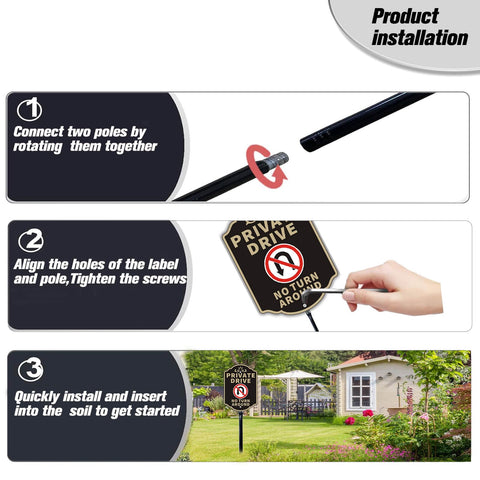 Felexdo 36-inch steel stake provides sturdy outdoor mounting