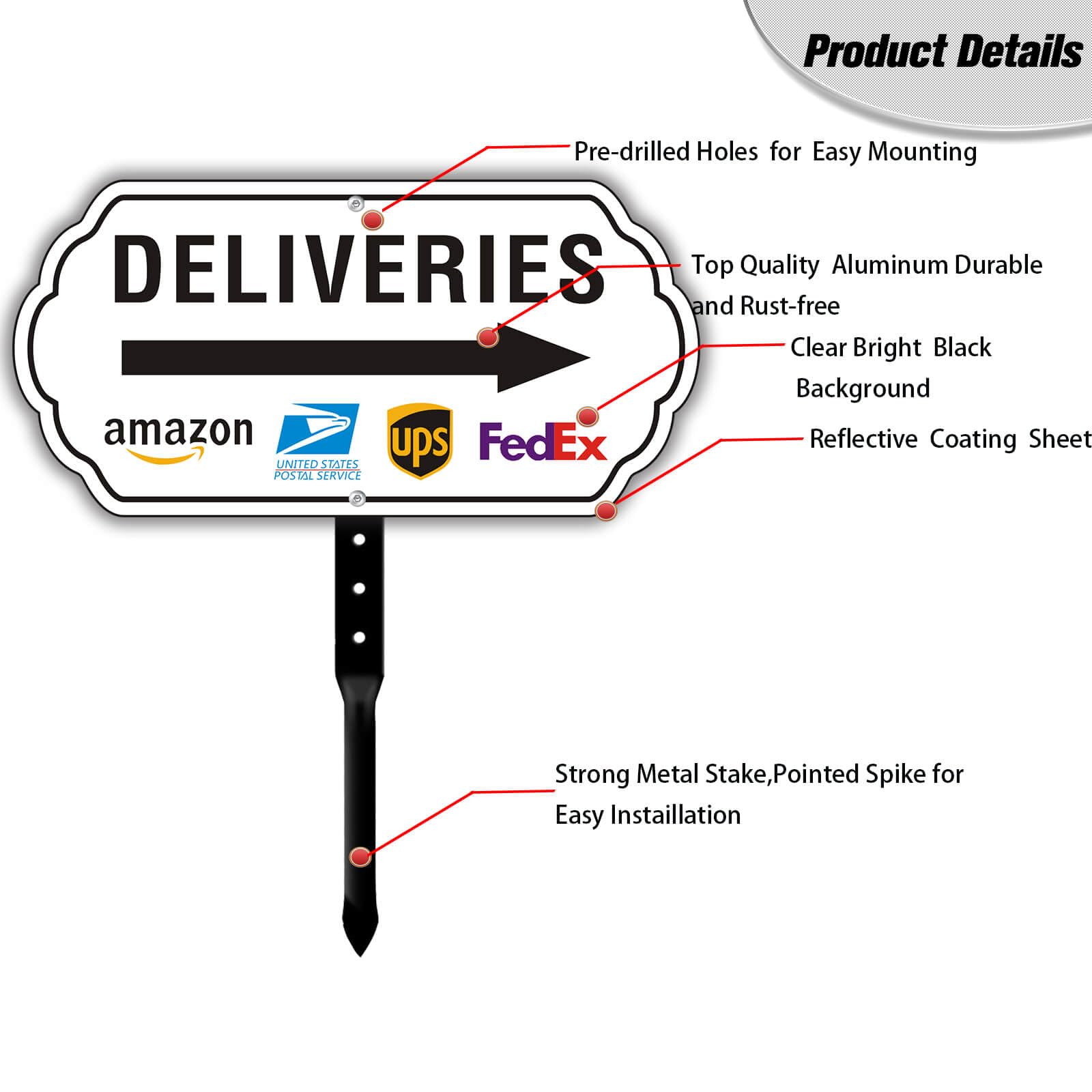 Felexdo bold black lettering increases visibility from afar