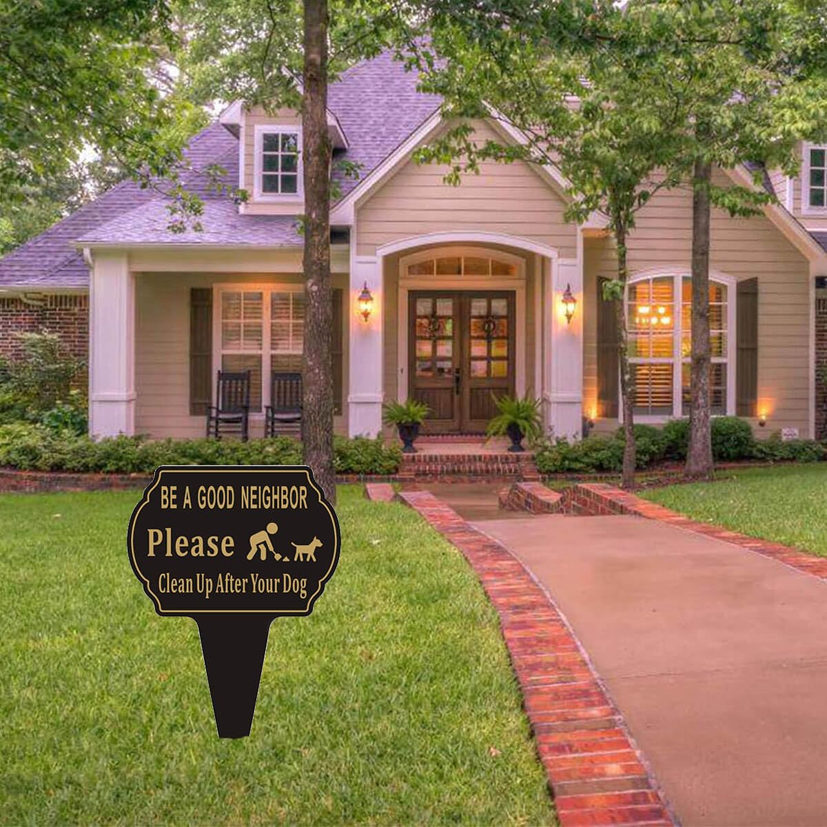 Felexdo Clean Up sign 2-pack, ready for a complete yard setup.