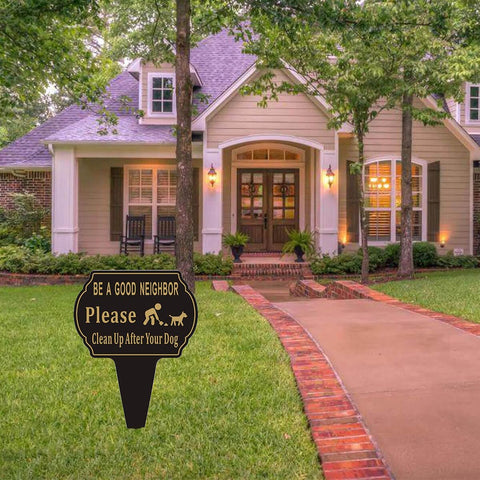 Felexdo Clean Up sign 2-pack, ready for a complete yard setup.