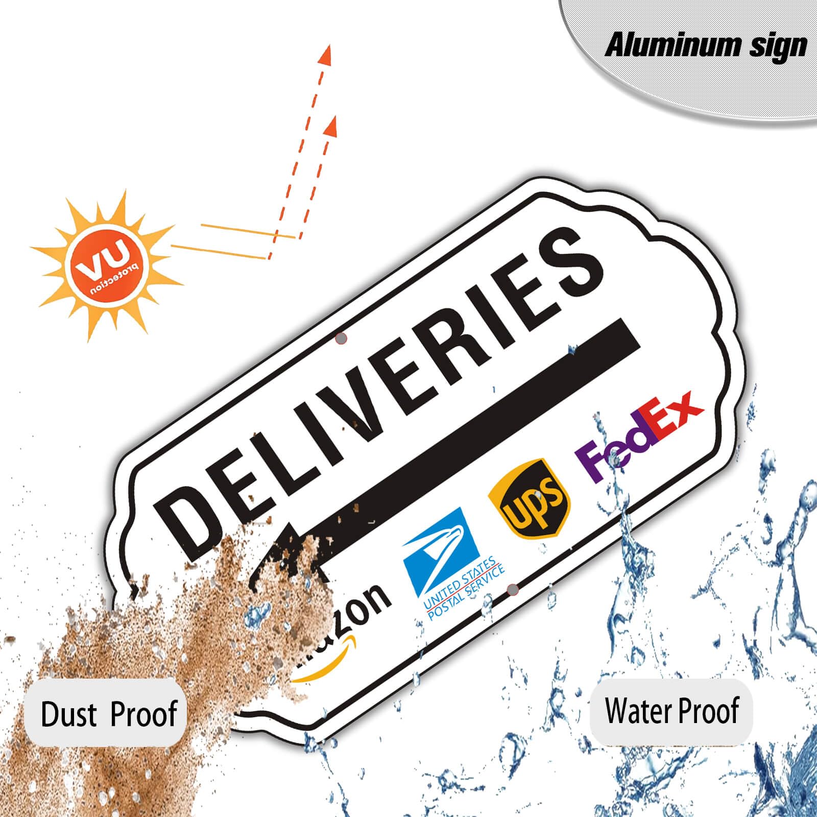 Felexdo sign designed for outdoor use in entryways and loading zones