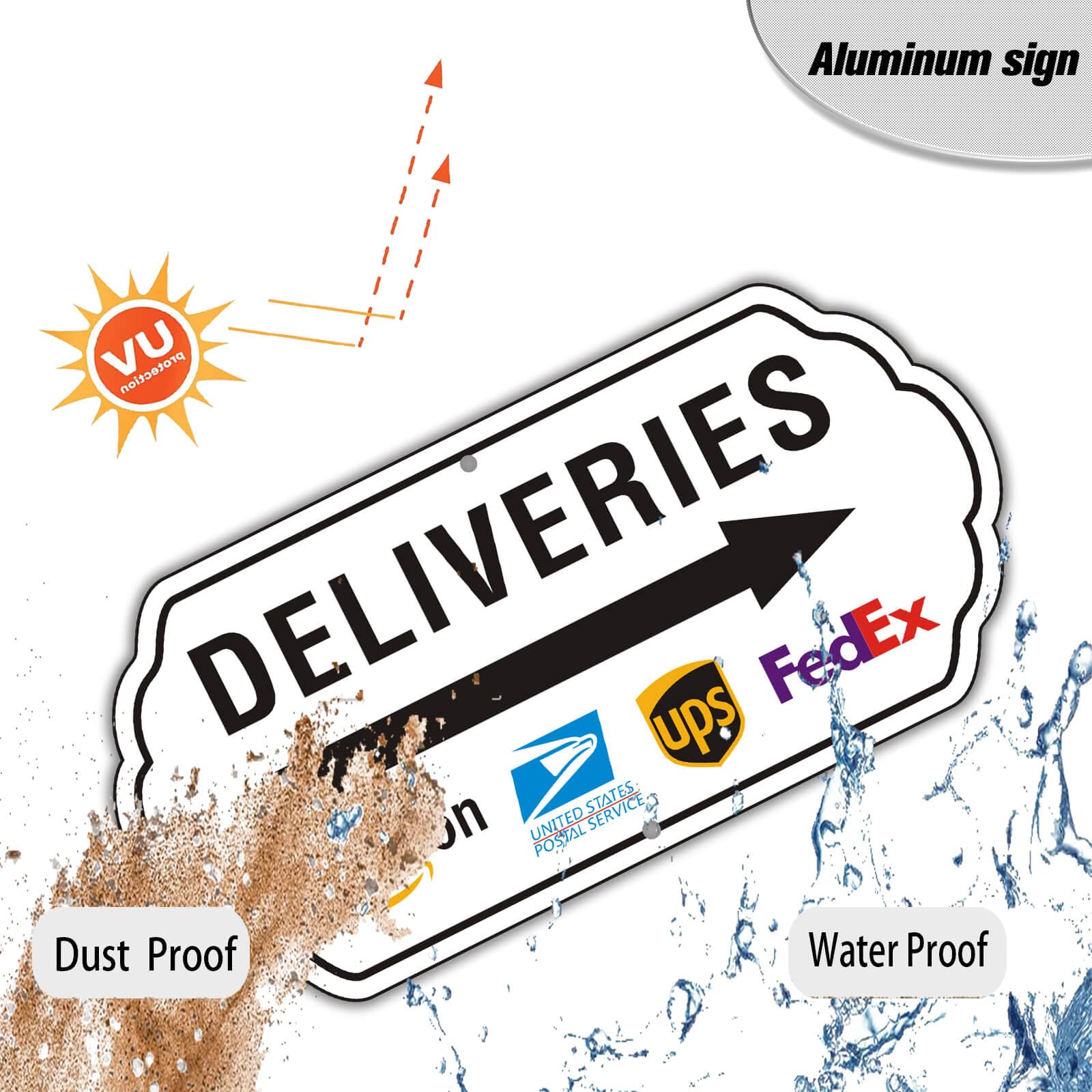 Felexdo outdoor sign ready for simple delivery instructions