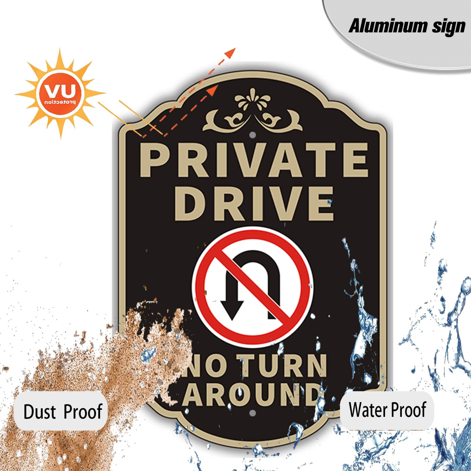 Felexdo vintage design adds elegance to private drive signage