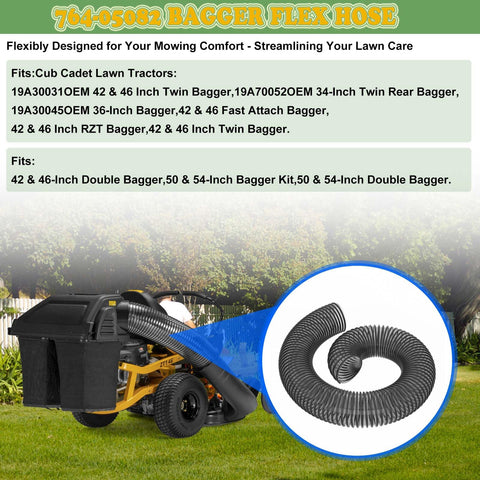 Felhood Bagger Flex Hose left-side installation view for alignment.