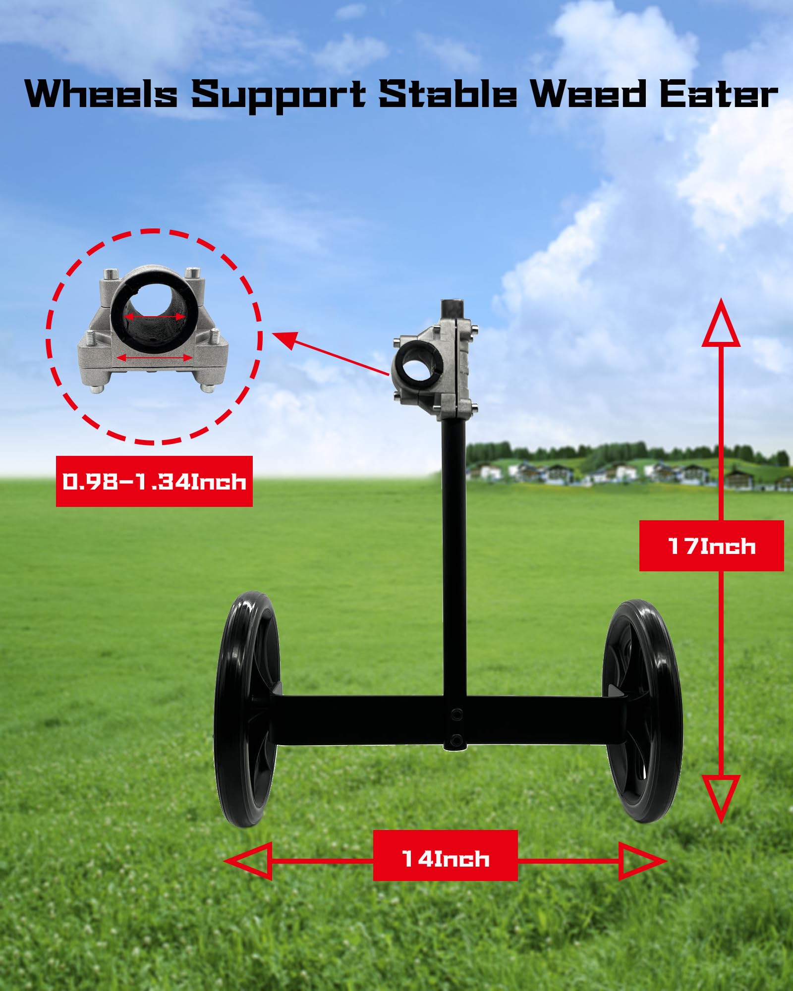 FellDen aluminum U-bracket and 14-inch base improve stability