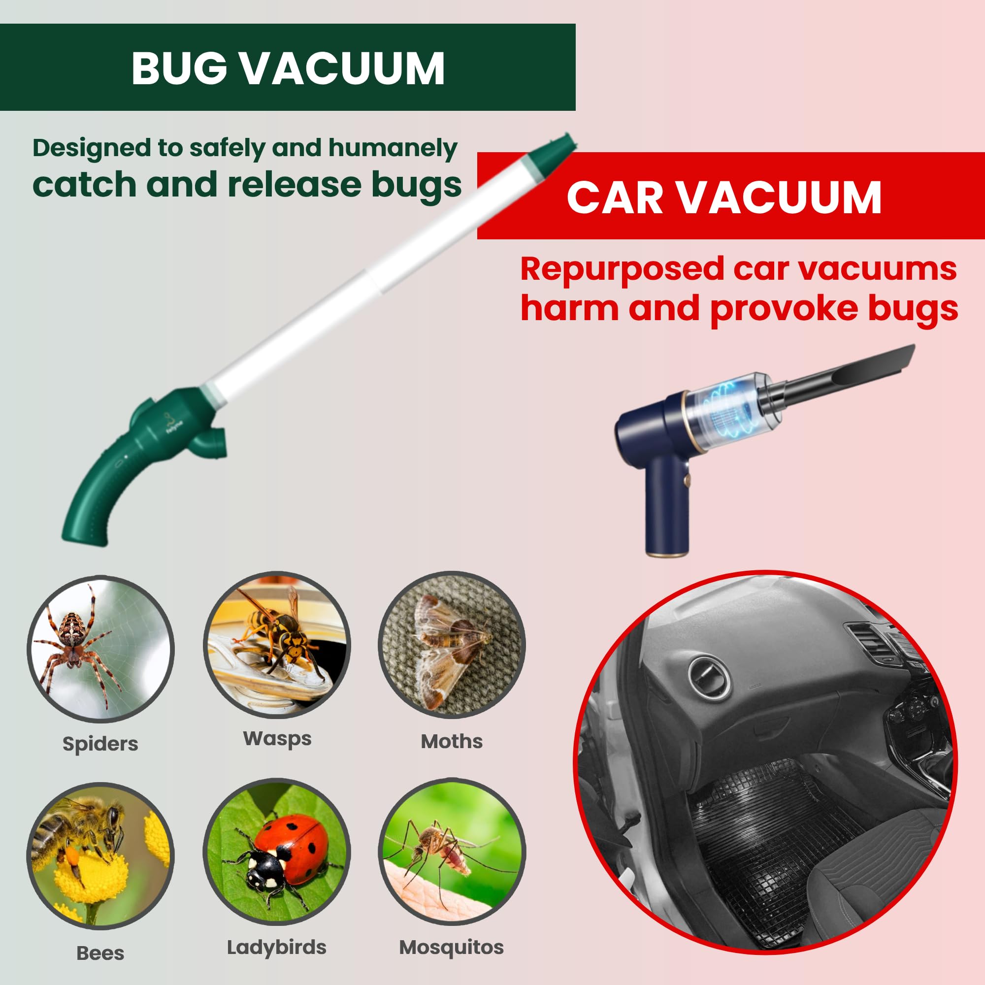 Felyne Debugger+ LED torch illuminates dark corners for captures.