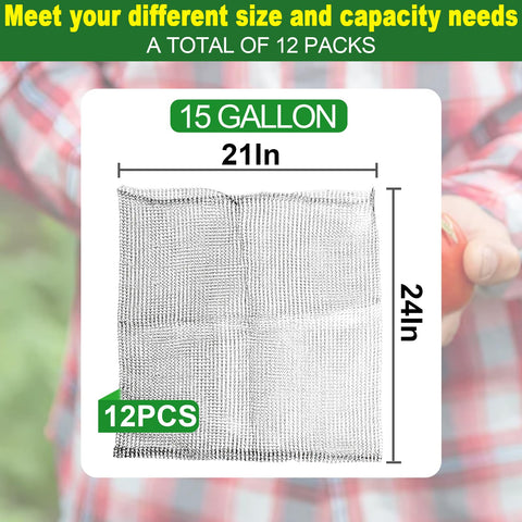 Femitu go-pher basket 15-gallon side view suitable for outdoors.