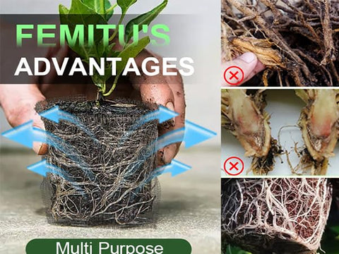 Femitu baskets protect vegetables, tubers, fruit trees and flowers.