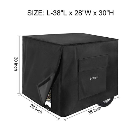 Femuar generator cover fits 38x28x30 inches for 5500-15000W portable generators