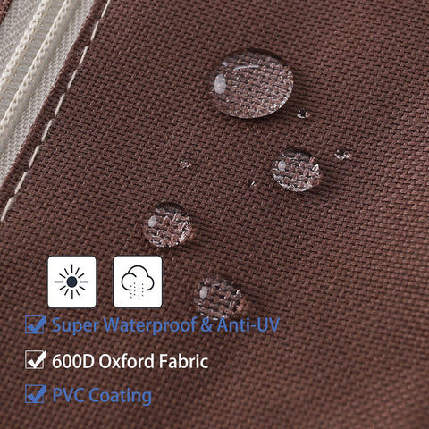 Femuar umbrella cover close-up shows tough, tear-resistant fabric.